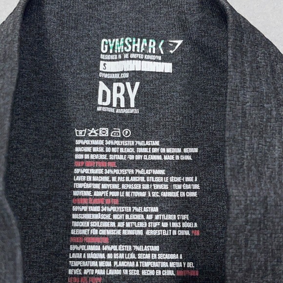 Gymshark Pants Womens Small Gray Leggings High‎ Rise Athletic Gym Ladies 25x18 - Picture 7 of 10